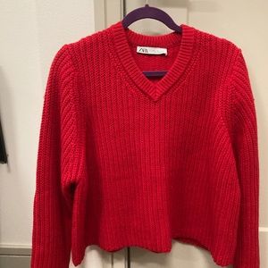 Red sweater